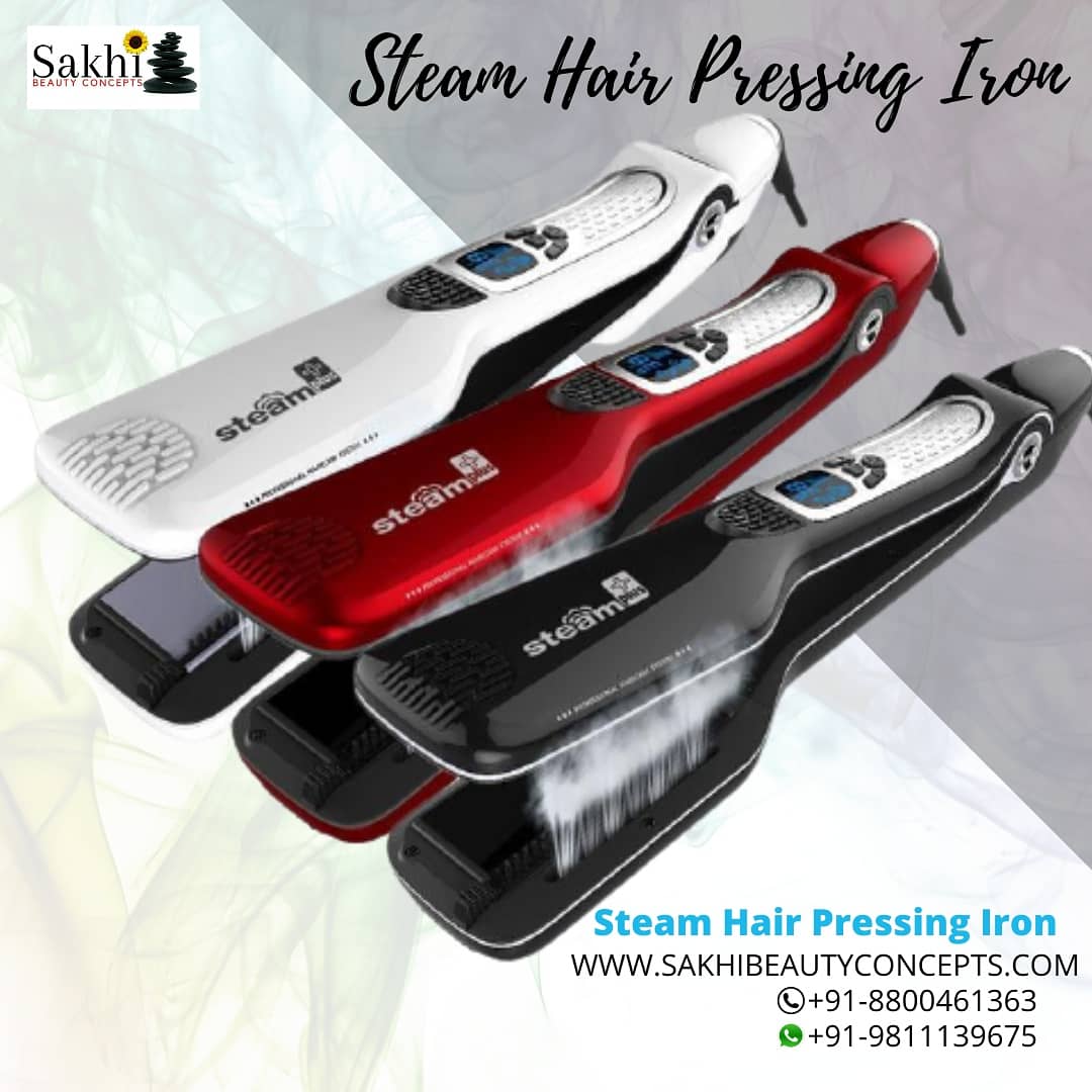 Steam Hair Pressing Iron - Sakhi Beauty Concepts